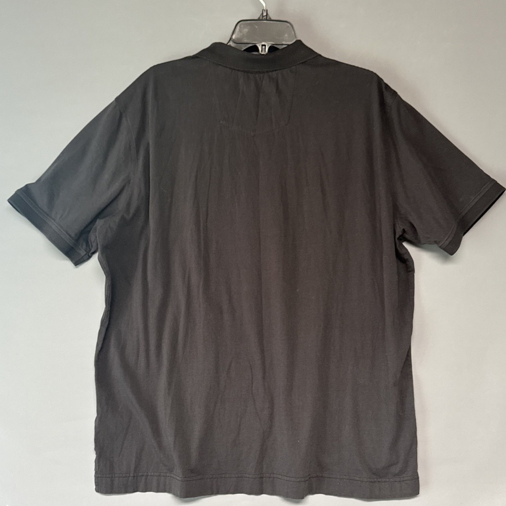 Robert Graham Mens Classic Fit Polo Shirt Sz 2XL Black Embroidered Logo - Picture 2 of 5